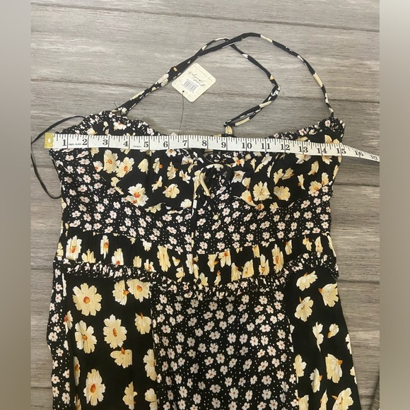 Free People tigerlily midi dress in black Sz Small - Picture 11 of 11